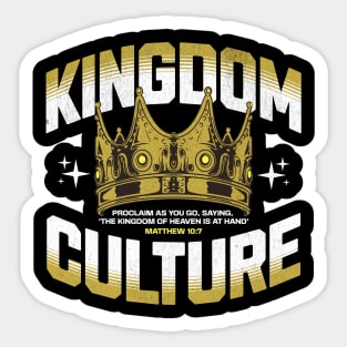 Kingdom Culture Matthew 10:17 Sticker